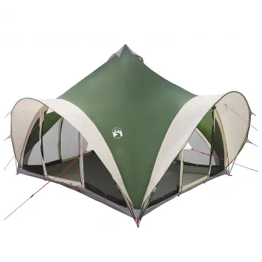 Tipi Zelt mit Dach Gr�n 6-Personen Polyester und Stahl