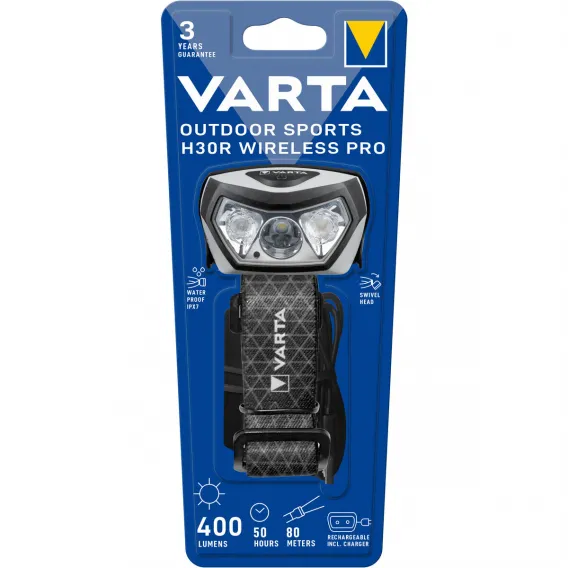Varta Taschenlampe SPORTS H30R PRO Camping Outdoor