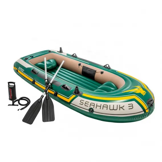 Intex Aufblasbarers Boot Seahawk 3 grn 295 x 43 x 137 cm Paddelboot Schlauchboo