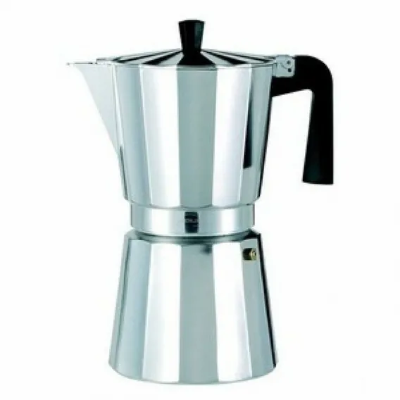 Valira Italienische Kaffeemaschine VITRO 6T Silberfarben Aluminium 6 Tassen