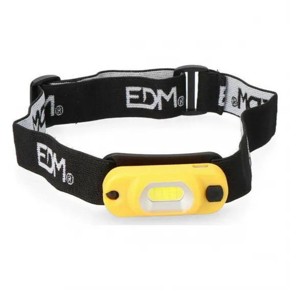 LED-Kopf-Taschenlampe EDM Cob Gelb 1 W 100 Lm