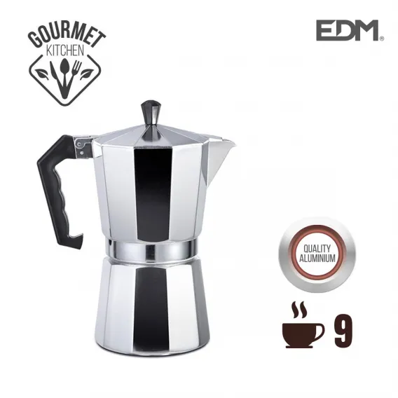 Kaffeemaschine EDM 9 Tassen Aluminium