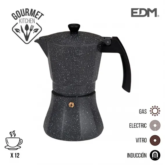 Kaffeemaschine EDM 12 Tassen Aluminium