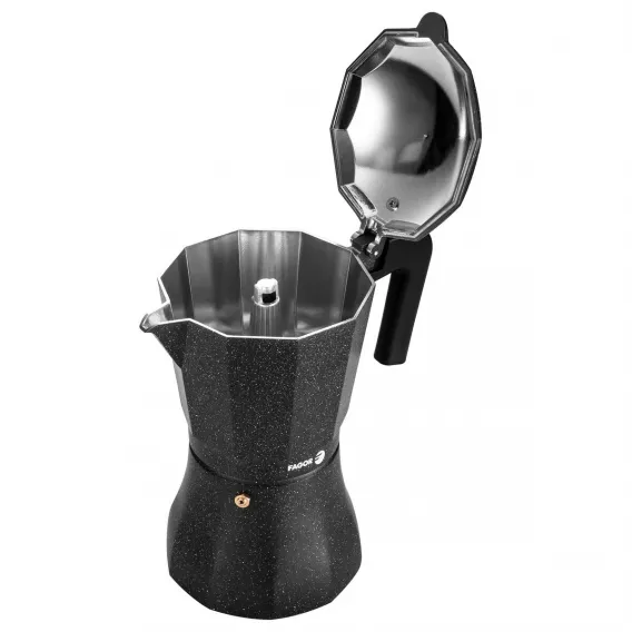 Italienische Kaffeemaschine FAGOR Tiramisu Aluminium 3 Tassen Espressokocher