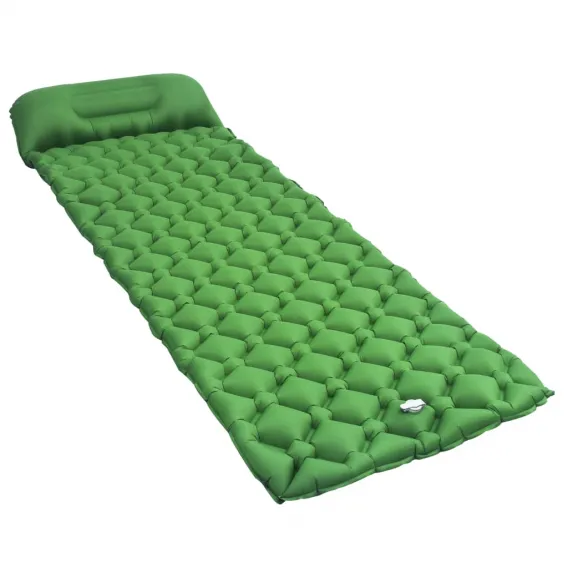 Aufblasbare Isomatte Luftmatratze Luftbett Campingmatte Schlafmatte 58x190 grn