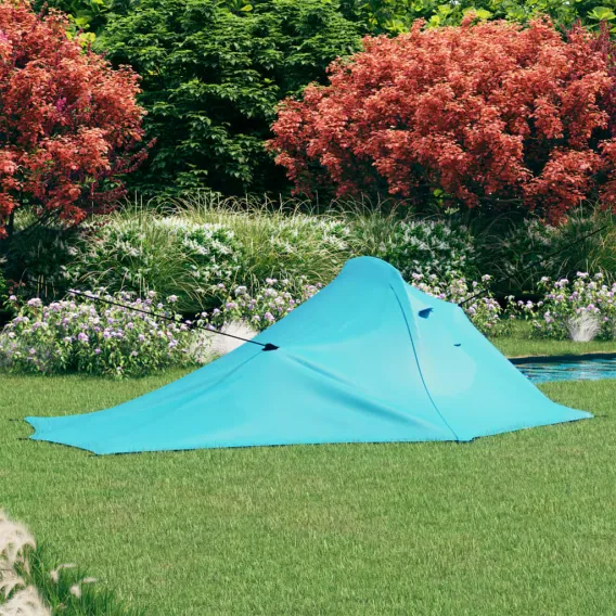 Familienzelt Kuppelzelt Campingzelt  317x240x100 cm Blau