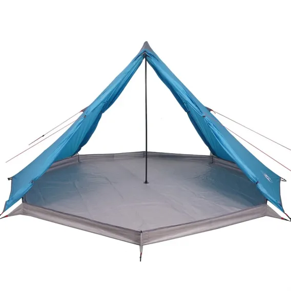 Tipi-Familienzelt 8 Personen Blau Wasserdicht Camping Zelten Outdoor