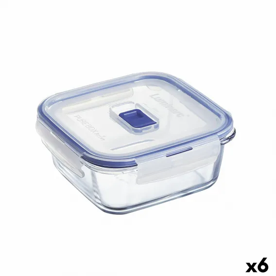 Lunchbox hermetisch Luminarc Pure Box Active 760 ml zweifarbig Glas 6 Stck