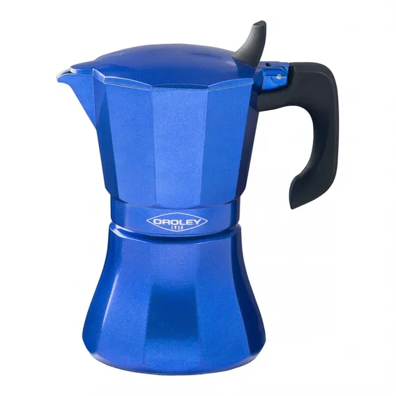 Espressokocher Italienische Kaffeemaschine Oroley Petra 9 Tassen Blau Aluminium