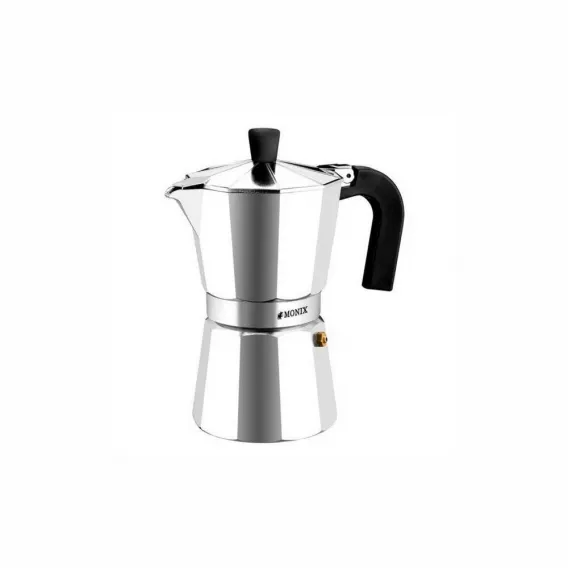 Monix Italienische Kaffeemaschine M620001 (1 Tasse) Aluminium Espressokocher